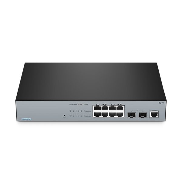 S3150-8T2FP, 8-Port Gigabit Ethernet L2+ PoE+ Switch, 8 x PoE+ Ports@130W, with 2 x 1Gb SFP, Fanless - 图片 11