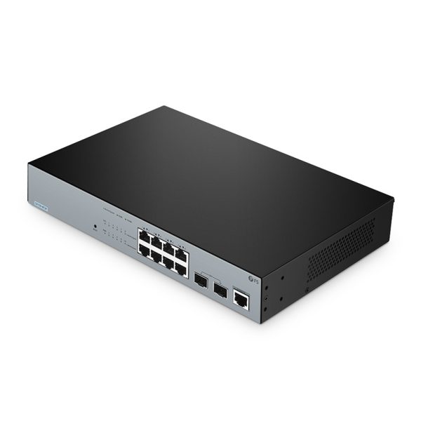 S3150-8T2FP, 8-Port Gigabit Ethernet L2+ PoE+ Switch, 8 x PoE+ Ports@130W, with 2 x 1Gb SFP, Fanless - 图片 15