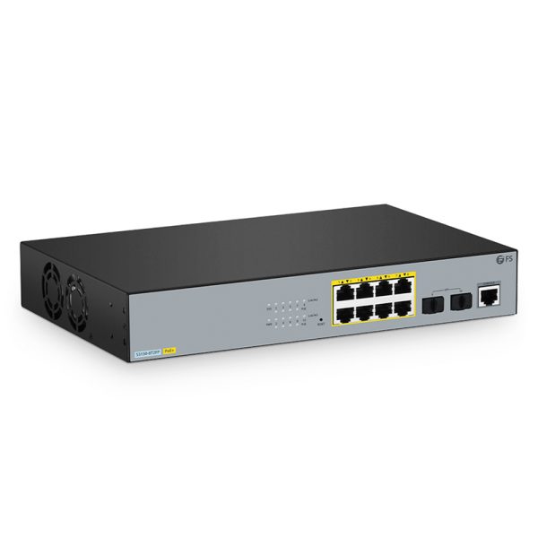 S3150-8T2FP, 8-Port Gigabit Ethernet L2+ PoE+ Switch, 8 x PoE+ Ports@130W, with 2 x 1Gb SFP, Fanless - 图片 8