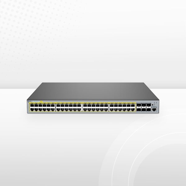 S5500-48T6SP-R, 48-Port Gigabit Ethernet L3 PoE+ Switch, 48 x PoE+ Ports @760W, with 6 x 10Gb SFP+, Support Stacking